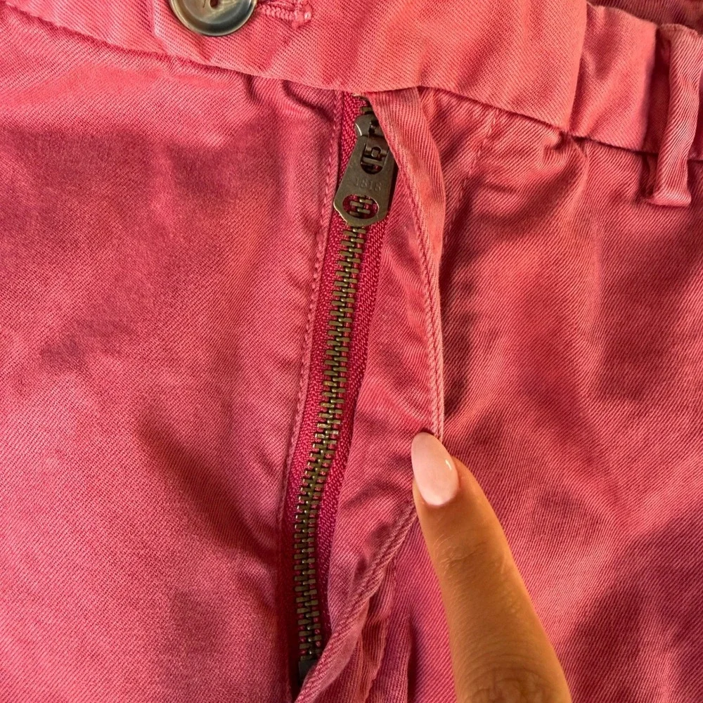 Brooks Brothers Red Fleece Mens Pink Salmon Chino Pants W36 L30 Slim Fit